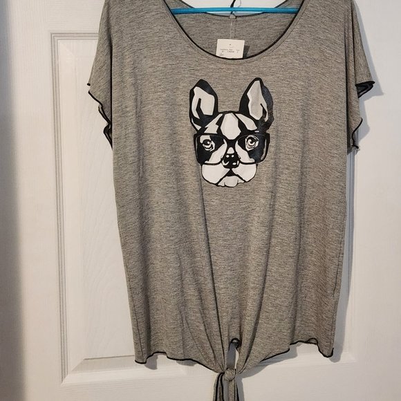 Edista Las Angeles Womens Shirt, Gray, size S - Picture 2 of 6